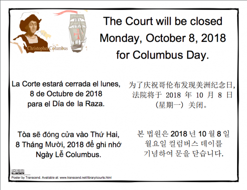 Columbus day flier